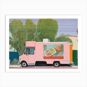 Los Angeles Abstract Burrito Truck Painting Art Print