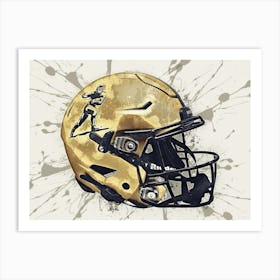 Heisman NCAA Helmet Poster Art Print