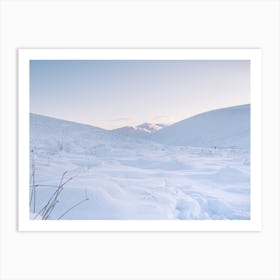 Snowy Landscape Art Print