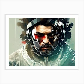 Soldier In Space Art Print