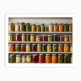 Shelves Of Preserved Vegetables 7 Art Print