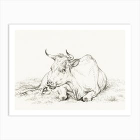Lying Cow (1826), Jean Bernard Art Print