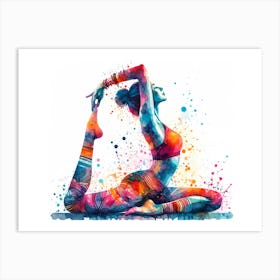 Yoga Pose Art Print