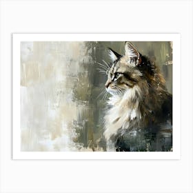 Side View Cat 4 Art Print