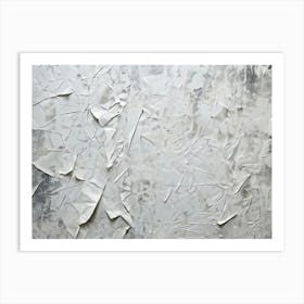 Abstract Vintage Wallpaper Texture Featuring A Closeup Of Crumpled Retro Paper Sheets Interwoven Wi (3) Art Print