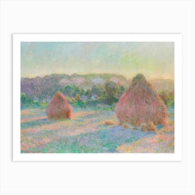 Stacks Of Wheat, End Of Summer (1890–1891), Claude Monet Art Print