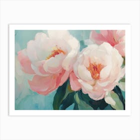 Pink Peonies 1 Art Print