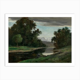Landscape, Style of Gustave Courbet Art Print