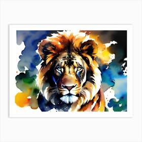 Lion Painting 23 Art Print
