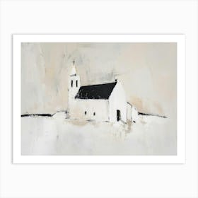 Church In The Snow Art Print