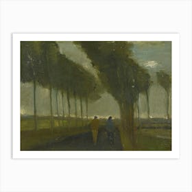 Van Gogh - L’Allée Aux Deux Promeneurs Art Print