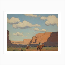 'The Cowboys' Art Print