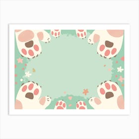 Cat Paw (30) Art Print