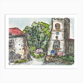 Charing Church, 13th April 2024 Art Print