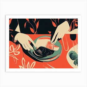 Plate Of Food Art Print