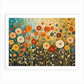 Flowers In The Garden 3 Art Print