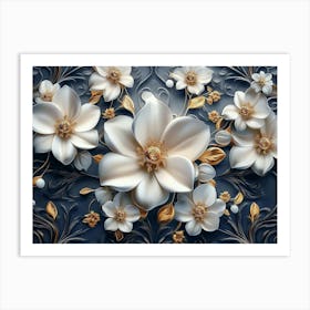 Magnolia Flowers 10 Art Print