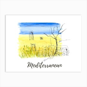 Mediterranean house Art Print