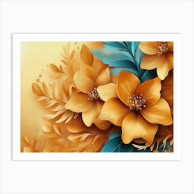 Orange Flowers Art Print