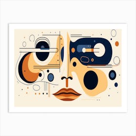 Abstract Face Art Print