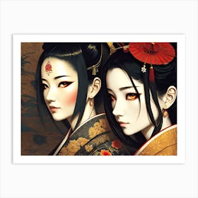 Two Asian Women Art Print