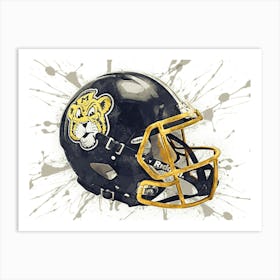 Missouri Tigers NCAA Helmet Poster 2 Art Print