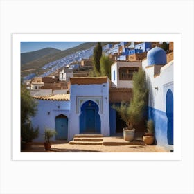 Blue City Of Chefchaouen Art Print