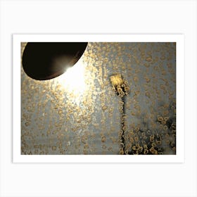 Train Window View of Nature's Spotlight Concept After Rain Art Print