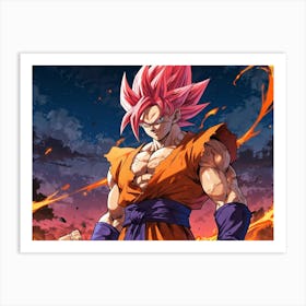 Dragon Ball Z Wallpaper 76 Art Print