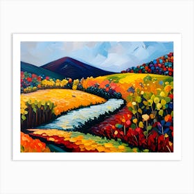 Autumn River Art Print