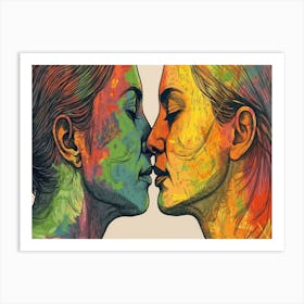 Rainbow Kiss 6 Art Print