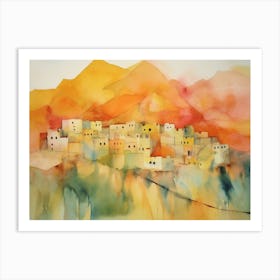 Village In The Mountains 2 Art Print