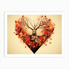 Heart Of Autumn Art Print