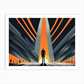 Unseen Heroes , vector art Art Print