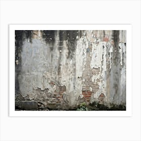 An Intricate Pattern Distressed And Splattered Across A Retro Template Urban Wall Of Weathered Con 2 1 Art Print