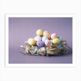 Easter Eggs In A Nest 14 Art Print