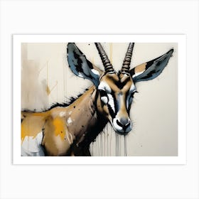 Antelope Portrait Art Print