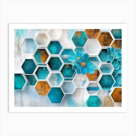 Hexagons Art Print