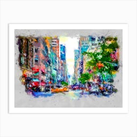 New York Street Art Print