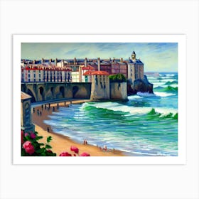 France Coast Art Print