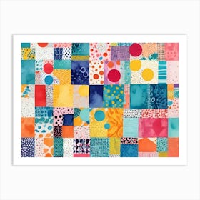 Colorful Squares Art Print