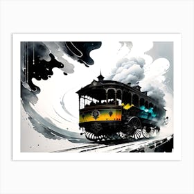 Train In The Sky Art Print