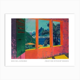 Rio De Janeiro From The Window Series Poster Painting 1 Art Print