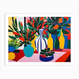 Abstract 'Plants' Art Print