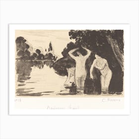 Baigneuses (ca. 1895), Camille Pissarro Art Print