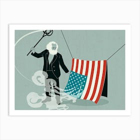 Marx In The Usa Art Print