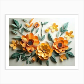 3d Floral Craft 5 Art Print