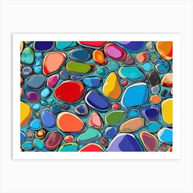 Stones At The Bottom Of The Water Art Print