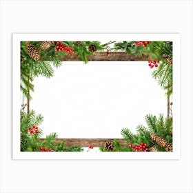 Christmas Frame 8 Art Print