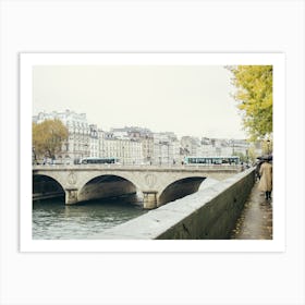 Walk In Rainy Paris Art Print